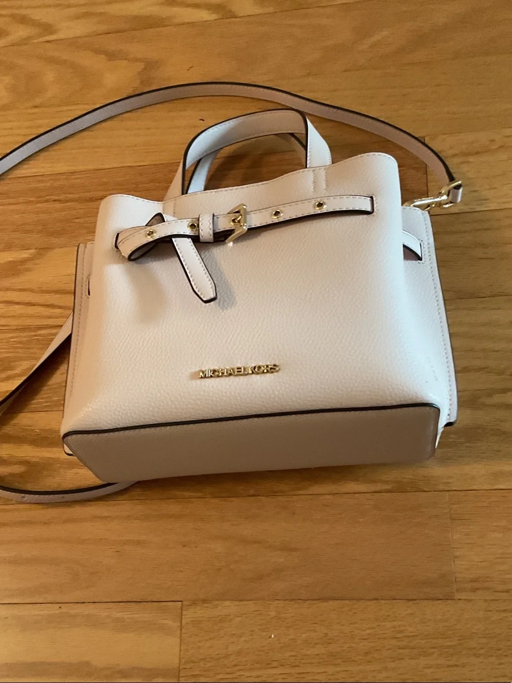 Michael Kors Blush Pink Leather Crossbody Satchel